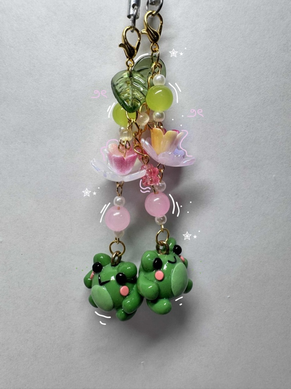 Cute frog keychain